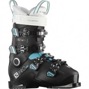 NEW SALOMON women's s/pro hv 80 w ic ski boots in black/scuba